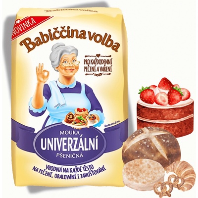 Babiččina volba Univerzální pšeničná mouka 1 kg