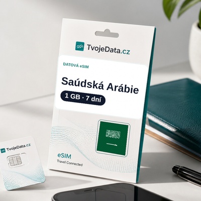 eSIM Saúdská Arábie 1 GB / 7 dní