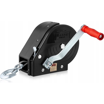 Dragon Winch Lanový navijak s kľukou 1,1T navijak s krytom obojsmerný 1134 kg (2500 lbs)