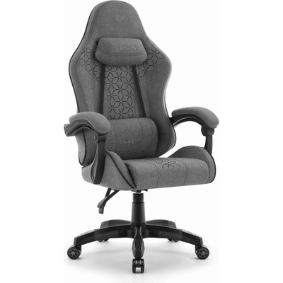 Hell's Chair HC-1008 2.0 Grey Black Fabric Mesh