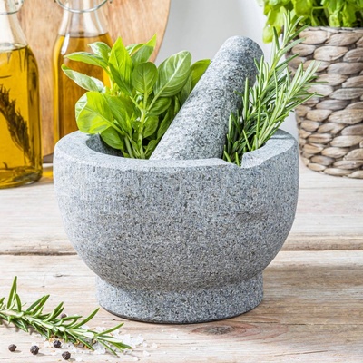 Haushalt Žulový hmoždíř s paličkou 671733, Ø 15 cm