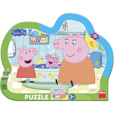 Dino Detské stolové Peppa Pig vo vani 25 dielov