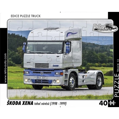 RETRO-AUTA TRUCK č.13 Škoda Xena tahač návěsů 1998-1999 40 dílků
