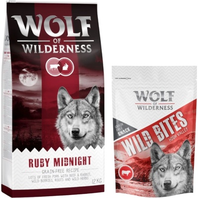 Wolf of Wilderness Ruby Midnight hovädzie a králičie 12 kg