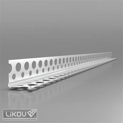 LIKOV Lišta rohová hliníková s prolisem G-LP 23/23mm, délka 2m