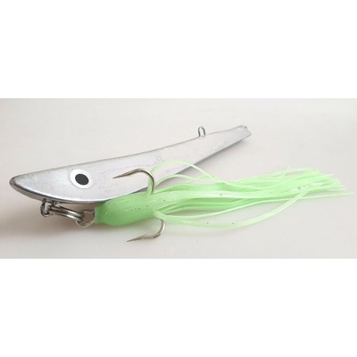 ICE Fish Pilker Banán stříbrný s Fluo Chobotnicí 300 g