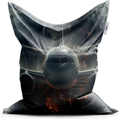 Sablio Sedací vak Letadlo v bouři 150x100 cm