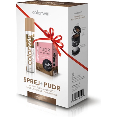 Colorwin sprej 75 ml + pudr 3,2 g na krytí šedin plavý