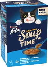 Felix Soup Original treska tuniak a platesa 6 x 48 g