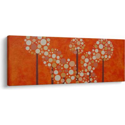 Obraz - Oranžový les, jednodílný 100x40 cm