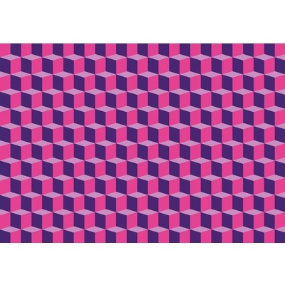 Preinterier FT3834 Fototapeta na stenu 3D kocky – ružové vlies 104cm x 70cm