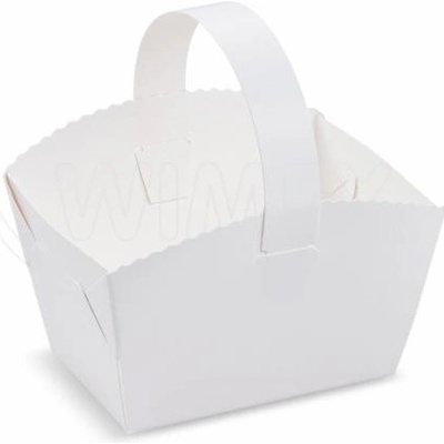 Wimex Svatební košíček s ouškem 10 x 8 x 6 cm, bílý, 50 ks – Hledejceny.cz