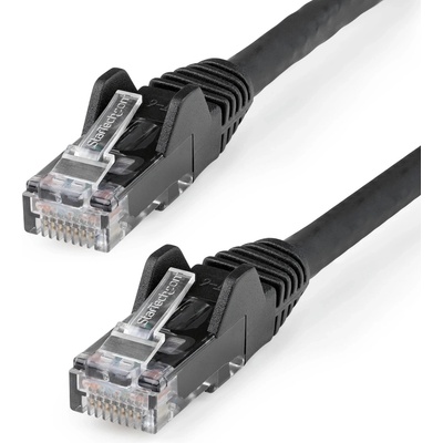 Startech N6LPATCH3MBK LSZH CAT6 Ethernet 10 Gigabit Snagless RJ45 100W PoE Network Patch with Strain Relief CAT 6 10GbE UTP 3m černý