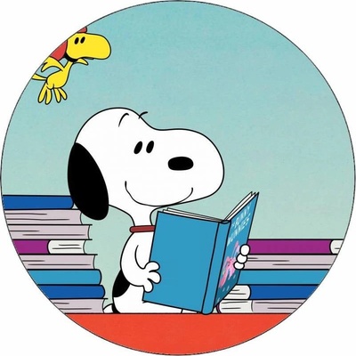 Jedlý papír Snoopy a knihy 19,5 cm - Pictu Hap – Hledejceny.cz