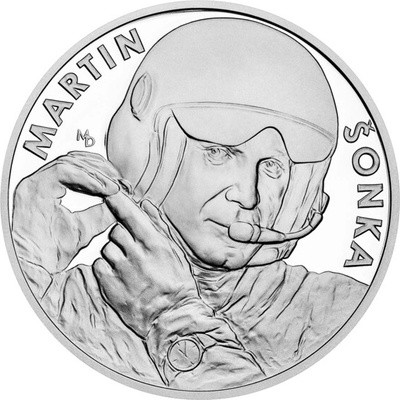 Česká mincovna Stříbrná medaile Český akrobatický letec Martin Šonka proof 29 g – Hledejceny.cz