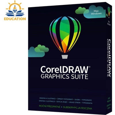 CorelDRAW Graphics Suite Education 365 dní obnovení pronájmu licence 5 50 Windows/MAC LCCDGSSUBRENA12