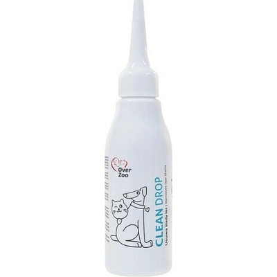 Over Zoo Clean Drop tekutina na odstranenie skvrn sliez pre psov a macky 60 ml