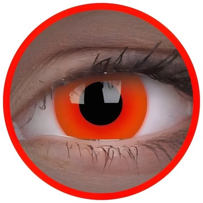 MaxVue Vision Crazy čočky UV Glow Red svítící roční 2 ks – Hledejceny.cz