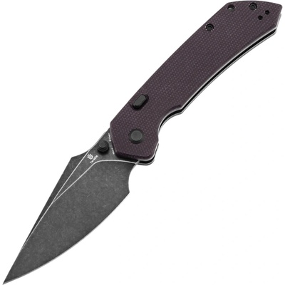 Tenable Knives Fenrir Blackwash Nitro V,Purple Micarta B1034H1
