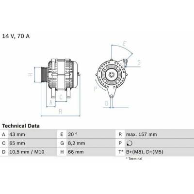 Alternátor BOSCH 0 986 038 740