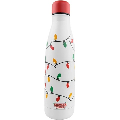 Cinereplicas Termo fľaša na nápoje Stranger Things Vianočné svetielka 500 ml