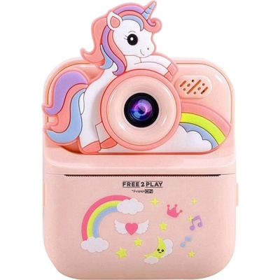 FREEON Free2Play detský digitálny fotoaparát s okamžitou tlačou Unicorn