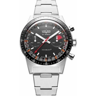 Vulcain Skin Red & Black - Steel Bracelet