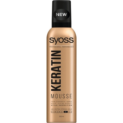 Syoss Keratin Mousse pěnové tužidlo extra silná pružná fixace vlasů 250 ml – Hledejceny.cz