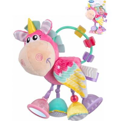 Playgro Chrastítko jednorožec růžový