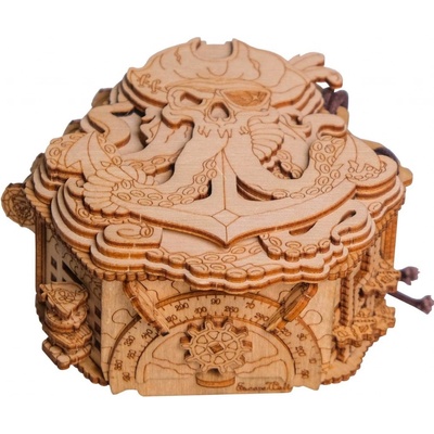 EscapeWelt 3D drevený hlavolam Blackbeard's Compass