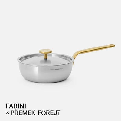 Kónický rendlík FABINI & Forejt, 20 cm (1,5 l) - Nerezový beznýtový rendlík z vícevrstvé nerezové oceli s poklicí