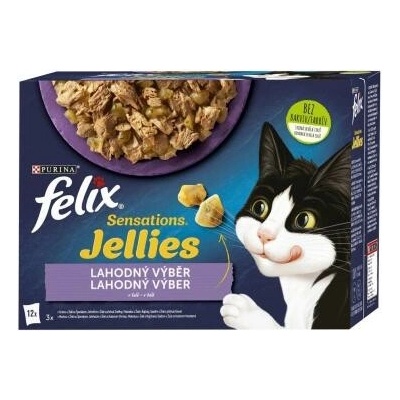Felix Sensations Jellies Lahodný výběr v želé 12 x 85 g