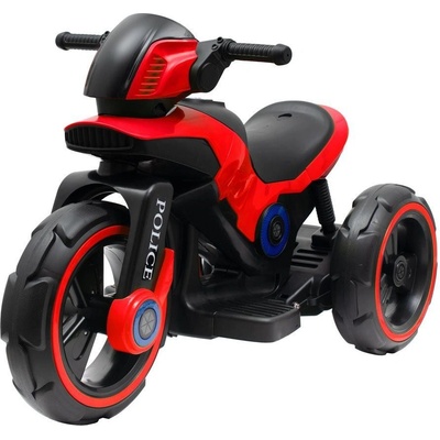 Baby Mix elektrická motorka tříkolová Police červená