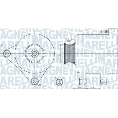 generátor MAGNETI MARELLI 063732078010