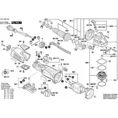 Bosch telo / kryt motora pre uhlovú brúsku GWS 17-125 INOX