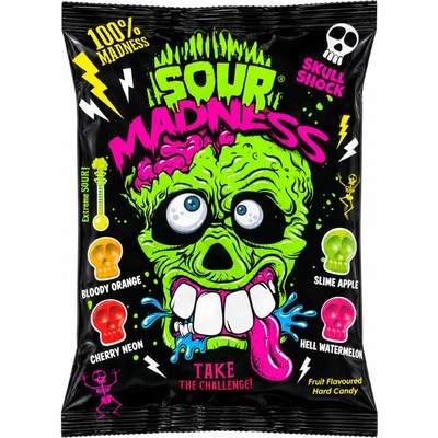 Sweet Stories Halloween extra kyselé bonbony ve tvaru lebek 60 g, 14 ks