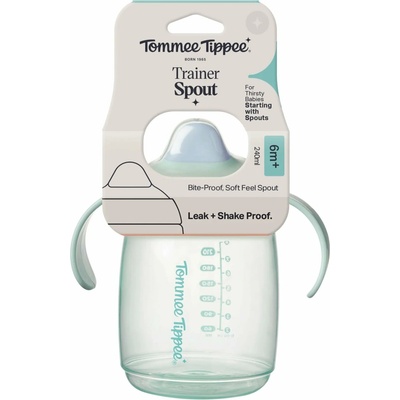 Tommee Tippee tréningový hrnček so cumlíkom 240 ml zelený