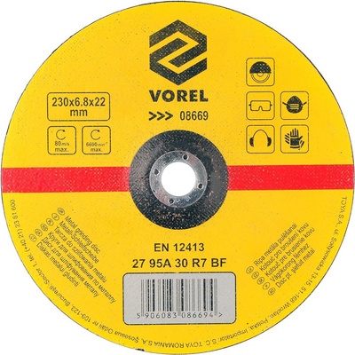 Vorel Kotouč na kov 230 x 22 x 6,8 mm TO-08669