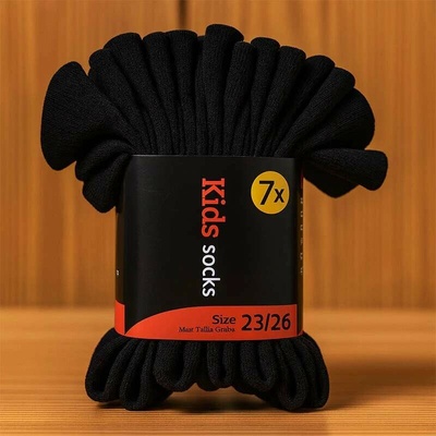 Detské ponožky 7-pack čierne