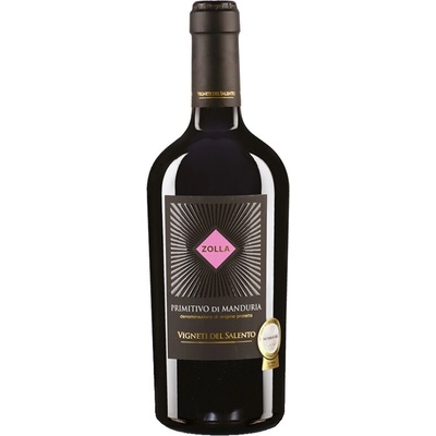 Zolla Primitivo di Manduria suché červené 2024 14% 0,75 l (holá láhev)