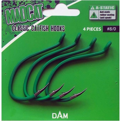 MadCat A-Static Classic Catfish Hook vel.8 4 ks