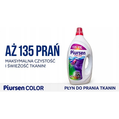 Piursen tekutý prací prostředek na barevné prádlo 5,8 l 135 PD