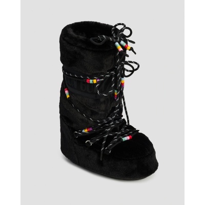 Moon Boot Icon Faux Fur Beads