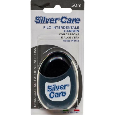 Silver care uhlíková dentálna niť 50 m