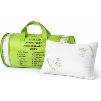 Quality Sleep BPG5070 Polštář queen size s bambusovým designem 50x70