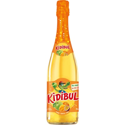 Kidibul Dětský šumivý nápoj jablko, broskev 750 ml