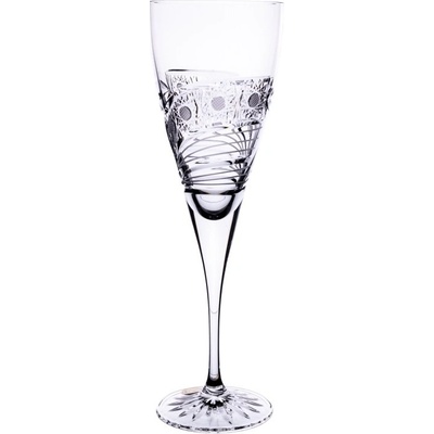 BOHEMIA CRYSTAL Broušené sklenice Fiona na bílé víno Brus kometa 6 x 260 ml