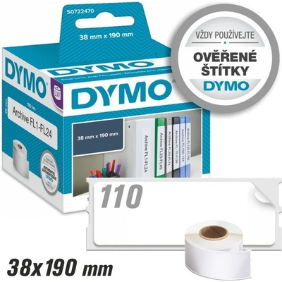 Štítky Dymo LW Standard - permanentní, 38x190 (99018) 110ks