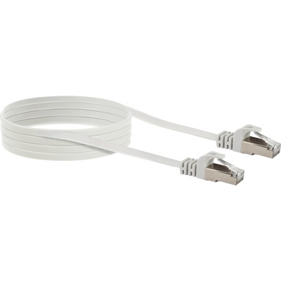 Schwaiger -CKF6100 532- Plochý CAT 6 (U/FTP) s konektorem RJ45 na konektor RJ45, bílý