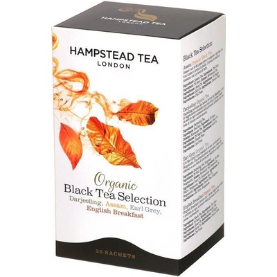 Hampstead Tea London BIO selekce černých čajů 20 ks x 4